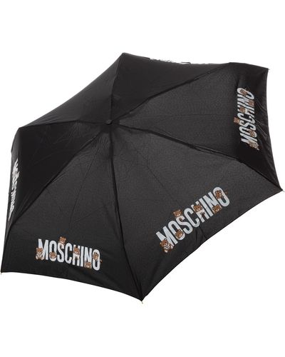 Moschino Damen supermini Regenschirm black - Schwarz
