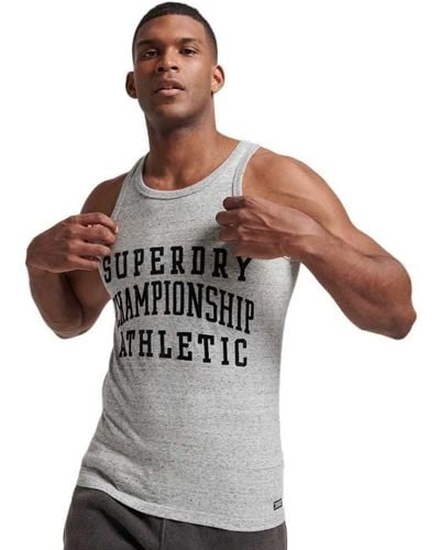 Superdry Vintage Gym Athletic Vest Jurk - Grijs
