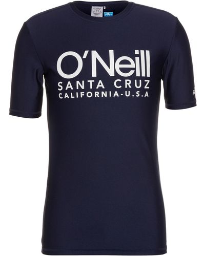 O'neill Sportswear Surf Shirt CALI S/SLV Skins Ink Blue XL - Blau