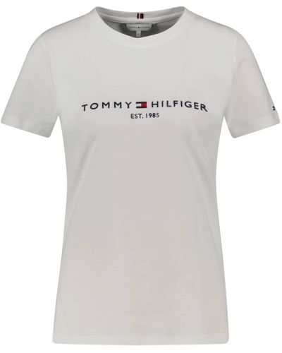 Tommy Hilfiger S Heritage C-nk Reg Tee Ww0ww31999 S/s Knit Tops - Grey
