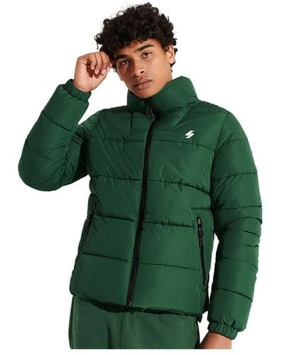 Superdry Non Hooded Sports Puffer Jacket - Green