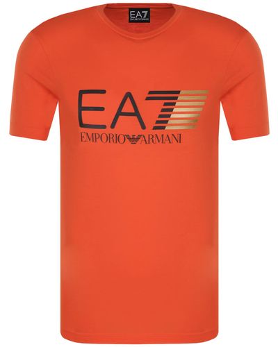 Emporio Armani T-shirt EA7 pour homme 3ZPT62 PJ03Z - Orange
