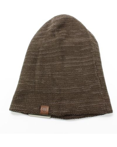 Timberland Olive One Waffle Knit Slouch Beanie Green One Size - Brown