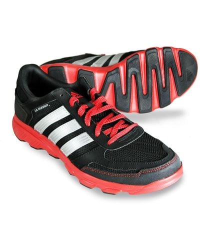 adidas La Runner Running Shoes - Black/silver/red (mens), Black/met. Silver/vivid Red, 10