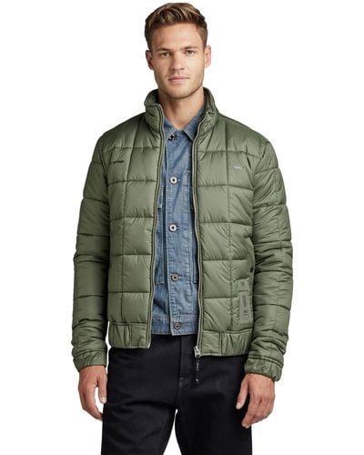 G-Star RAW Meefic sqr Quilted Jkt Giacca - Verde