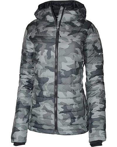 Columbia White Out Ll Omni Heat Hooded Jacket Puffer - Black