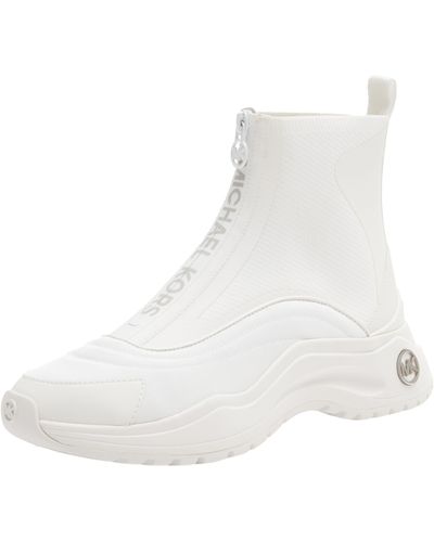 Michael Kors DARA Zip Bootie Ankle Boots - Weiß