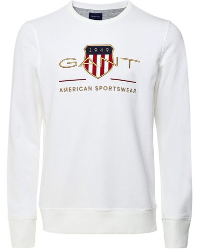 GANT Archive Shield C-neck Sweatshirt - Grey
