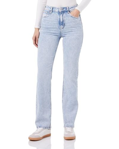 Springfield Jeans Straight Duurzaam Wassen - Blauw