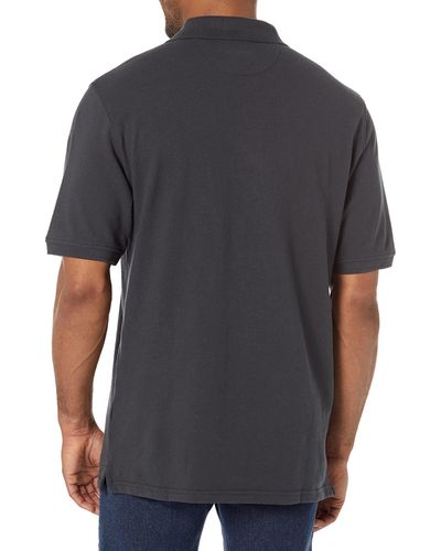 Amazon Essentials Polohemd mit normaler Passform aus Baumwollpiqué - Schwarz