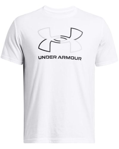 Under Armour Maglietta a iche Corte Global Foundation T-Shirt - Bianco