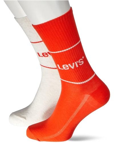 Levi's Quarter Short Sock - Rood