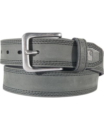 Carhartt Casual Leather Triple Stitch Belts - Gray