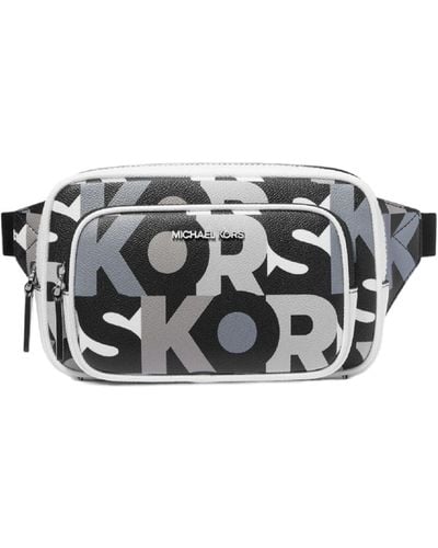 Michael Kors Cooper Graphic Logo Sling Pack Belt Bag - Grey