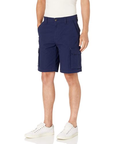Amazon Essentials Lightweight Ripstop Stretch Cargo-Shorts - Blau