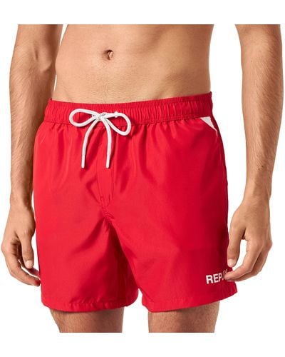 Replay Lm1127 Board Shorts - Red