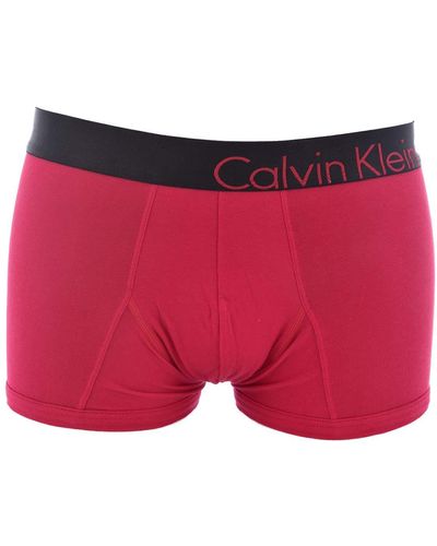 Calvin Klein Underwear Slip Bold Cotton-trunk Voor - Rood