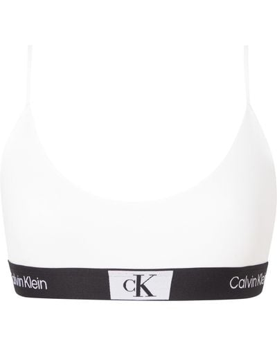 Calvin Klein Unlined Bralette - Bianco