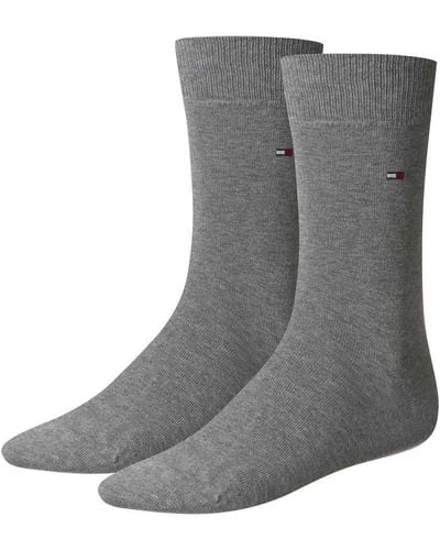 Tommy Hilfiger Classics con Logo Calcetines Clasicas - Gris