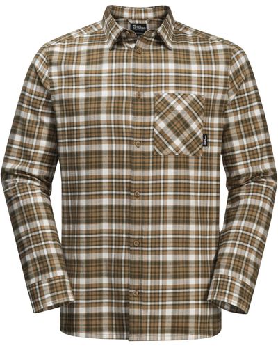 Jack Wolfskin BERGWEG Shirt M Chipmunk 41 L - Grau