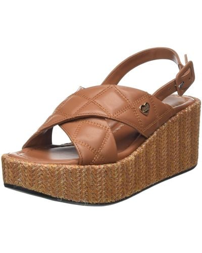 Love Moschino Ja16508i0giey Platform Sandals - Brown