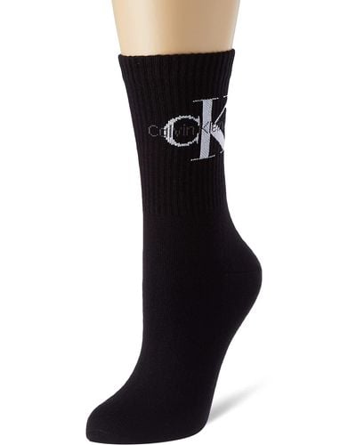 Calvin Klein Jeans Logo Short Socks 1 Pack Crew Sock - Nero