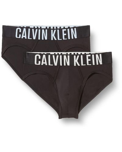 Calvin Klein Hip Brief 2pk Ropa Interior - Negro