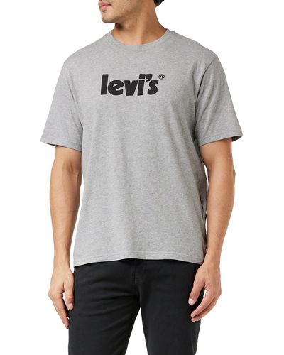 Levi's Ss Relaxed Fit Tee T-shirt in Grey for Men | Lyst UK