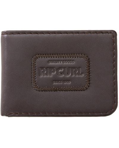 Rip Curl Classic Surf Rfid All Day Leather Wallet In Brown