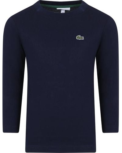 Lacoste TJ1123 t-Shirt ches Longues Sport - Bleu