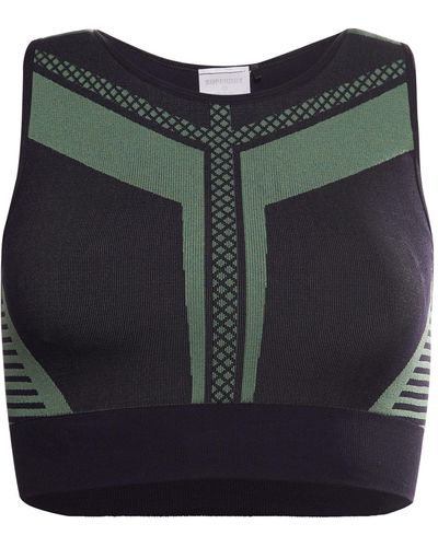 Superdry Training Seamless PWR Bra Sport BH - Schwarz