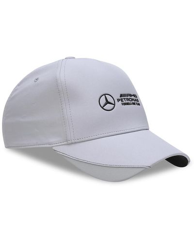 PUMA Erwachsene Mercedes-AMG Petronas Motorsport Baseball-Cap ErwachsenerMercedes Team Silver Gray - Weiß