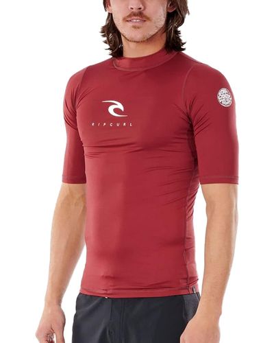 Rip Curl Maroon - Uv Sun Protection And Spf - Red