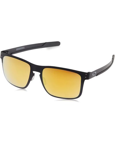 Oakley Oo4123 Holbrook Metal Square Sunglasses - Black