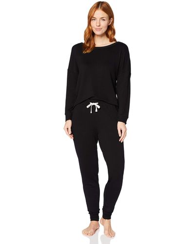 Iris & Lilly Leichtes Loungewear-Set - Schwarz