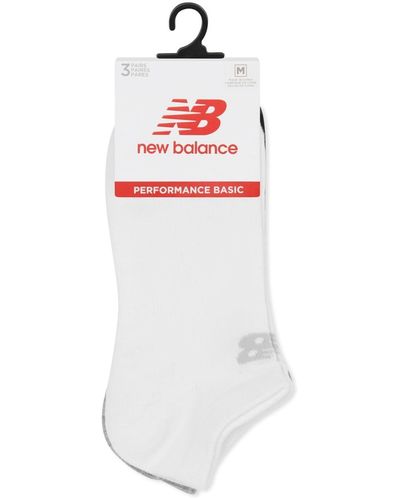 New Balance Cotton No Show Socks - Negro