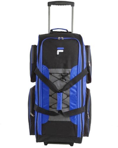 Fila 32" Large Lightweight Rolling Duffel Bag - Blue