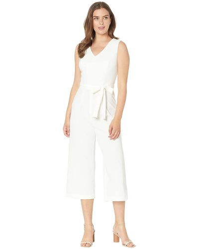 Tommy Hilfiger Cropped Jumpsuit - White