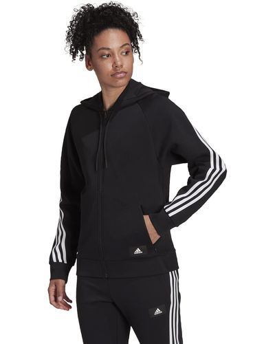 adidas Sportswear Future Icons 3-stripes Hooded Track Top - Black
