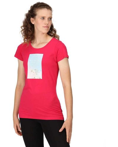 Regatta Ladies Breezed Iii T-shirt Pink Potion 26 - Red
