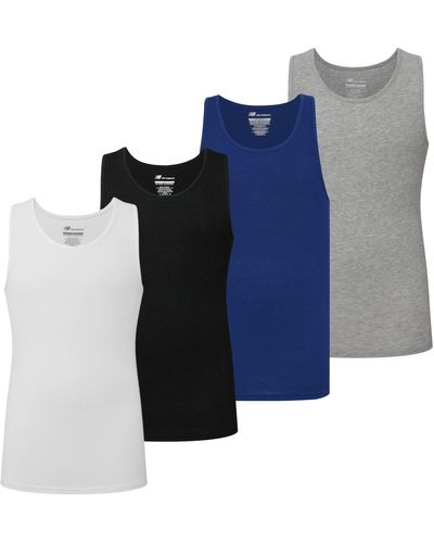 New Balance Cotton Performance Rib Sleeveless Tank Top Undershirt - Multicolour