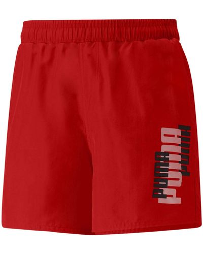 PUMA Ess+ Logo Power Shorts XL - Rosso