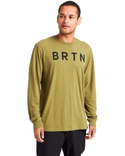 Burton Standard BRTN Langarmshirt Martini Olive - Gelb
