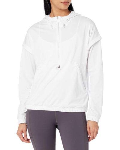 adidas Ultimate365 Twistknit Hoodie Hooded Sweatshirt - White