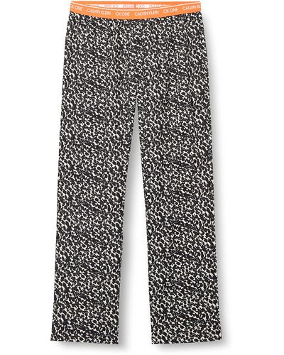 Calvin Klein Lange Schlafanzughose Sleep Pant - Grau