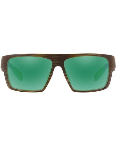 Native Eyewear Eldo Polarized Rectangular Sunglasses - Green