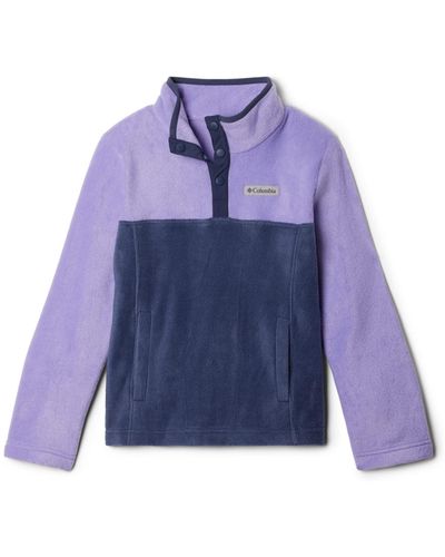 Columbia Youth Steens Mountain 1/4 Snap Fleece Pull-over - Blue