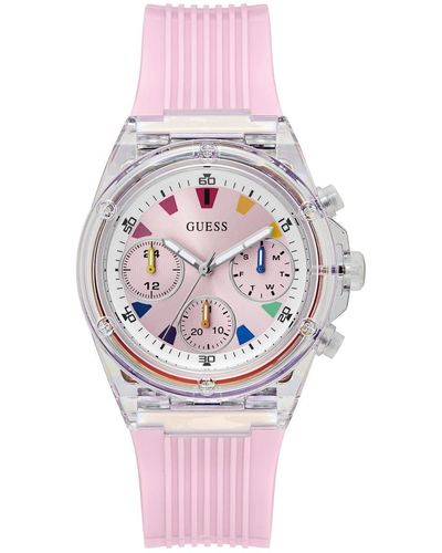 Guess Athena Gw0438l7 Watch Multifunction - Pink