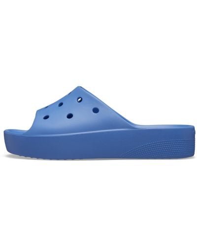 Crocs™ Classic Platform Slide 38-39 EU Elemental Blue - Blau