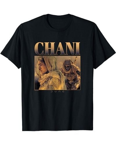 Dune Part Two Chani In The Desert Collage Vintage Big Poster T-shirt - Black